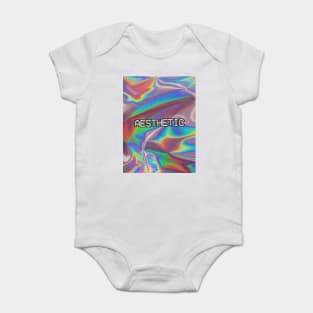 Aesthetic Glitch † Seapunk/Vaporwave VHS Ocean Design Baby Bodysuit